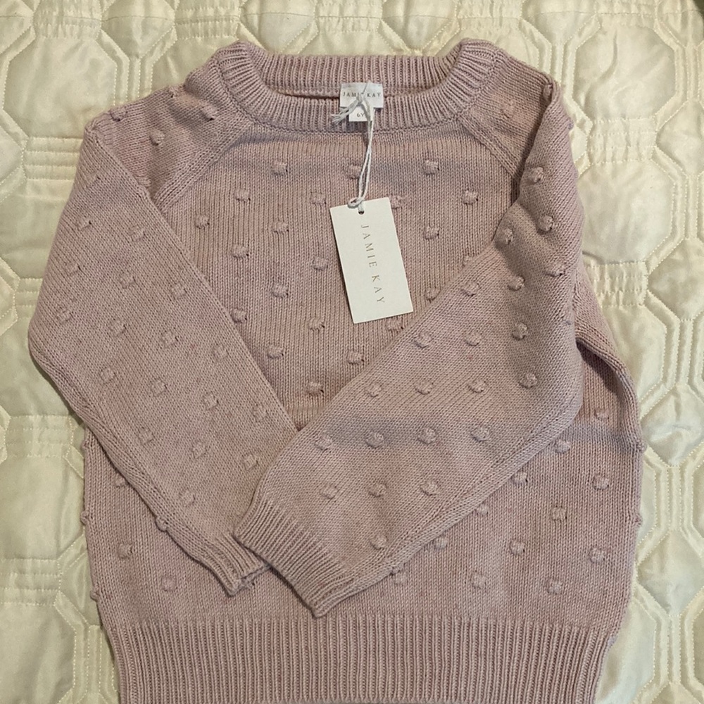 Jamie Kay Cotton Dotty Knit Sweater - size 6